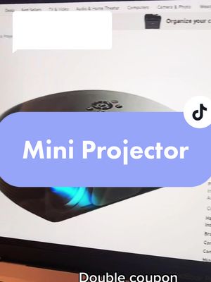 A post by @amazonpromocodes7 on TikTok caption: Reply to @trixr4kids1337 #miniprojector #projector #IDeserveTuitionContest #ZFlipClackdown