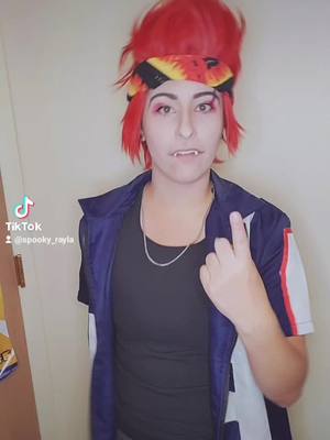 A post by @cosplaying_nugget41 on TikTok caption: 🕺#IDeserveTuitionContest #kirishimaeijirou #ZFlipClackdown #kirishimacosplay #cosplay #bnhacosplay #anime #bnha #mhacosplay #cosplayanime #kiri #kirishimacosplay #kirishima #kirishimaeijirou #kirishimaeijiro #bnhakirishima #bnhakirishimacosplay #mhakirishima #mhakirishimacosplay