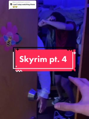 A post by @slammyandtheratpack on TikTok caption: Reply to @jakesterguy POV: you’re at a college where all of the students are Skyrim NPC’s pt. 4 #IDeserveTuitionContest #ZFlipClackdown #frpシ #meme