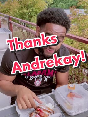 A post by @graffitibreakfast on TikTok caption: Thanks for the support, Andrekay! 🔥🙅‍♂️🧢  #foodreview #tastytreats #breakfasttime