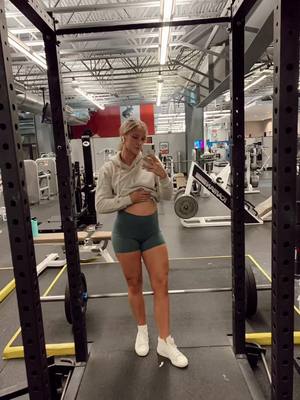 A post by @tashaclegg on TikTok caption: #womenwholift #pregnantfitness #pregnancy #workoutwhilepregnant #fypp #CandyCrushAllStars