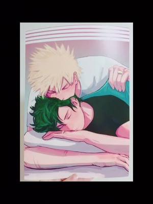 A post by @weeb.2004 on TikTok caption: Credits to the artist #anime #weeb #viral #fypシ #myheroacademia #bakugoukatsuki #izukumidoriya #couple #lgbtq