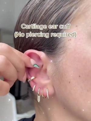 A post by @piercedjfj on TikTok caption: Do u know how to build fake earrings style 😎#piercing #fakepiercings #jewelrytok #fashion  #painlesspiercings #earrings #afordablefashion #fyp