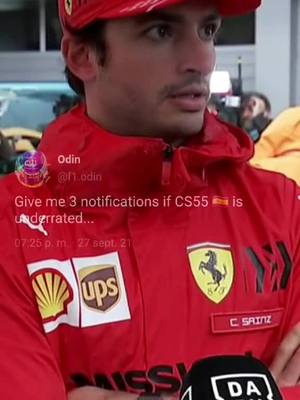 A post by @f1.odin on TikTok caption: Carlos Sainz 🇪🇸🌟#f1 #formula1 #cs55 #essereferrari #foryou #parati #foryoupage #fyp #viral #fy