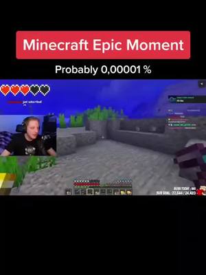 A post by @vanofreeze on TikTok caption: Minecraft Rarest Moments 🍀 #Minecraft #minecraftraremoments #minecraftseeds #minecraftlucky #viral #gaming #fypシ