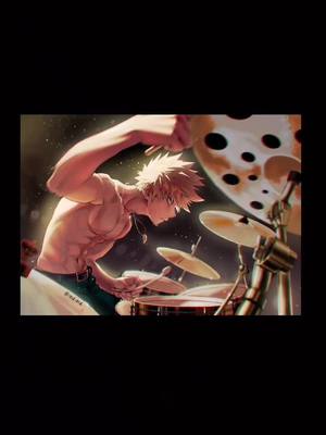 A post by @weeb.2004 on TikTok caption: Credits to the artist #anime #weeb #viral #fypシ #myheroacademia #bakugoukatsuki #drummer