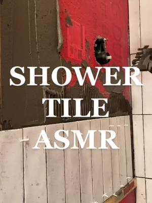 A post by @artandstef on TikTok caption: lil shower tile asmr for ya! #remodel #bathroomtile #houseremodel #tiling #asmr