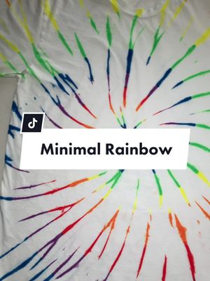 A post by @moderndye on TikTok caption: Tried so many methods to get this look. #tiedye #minimal #rainbow #DIY