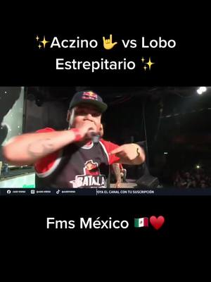 A post by @aczino_freestyle on TikTok caption: #Aczino  🔥🔥 vs #Loboestepario 🇲🇽 [ Video completo en YT canal Add Verso] #freestyle #parati 🤟