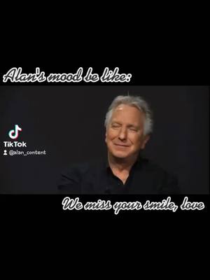 A post by @alan_content on TikTok caption: From: @alexandra._88 #AlanRickman #foryoupage #Rickmaniacs #harrypotter #Alan #Snape #Alantok #fyp #SeverusSnape