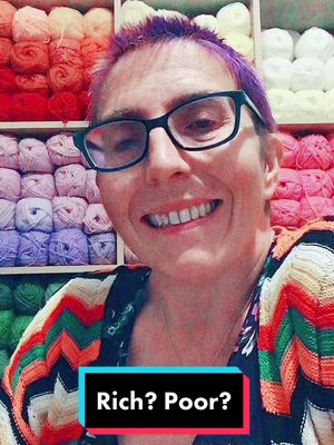 A post by @kemobykerry on TikTok caption: #kemobykerry #etsy #yarn #crochet #SmallBusiness #rich #poor