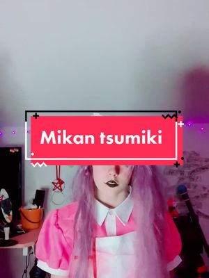 A post by @ac3c0spl4ys.c0.uk on TikTok caption: my sister let me borrow her Mikan 😜🦖 #fyp #mikantsumiki#cosplay #dananrompa #mikan #mikancosplay #mikantsumikicosplay #dr #foryou #foryoupage