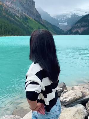 A post by @sandraregijosph on TikTok caption: #Banff #alberta #lakelouise #mallugirl #canadianmallus #kerala #tamil #tamilreels