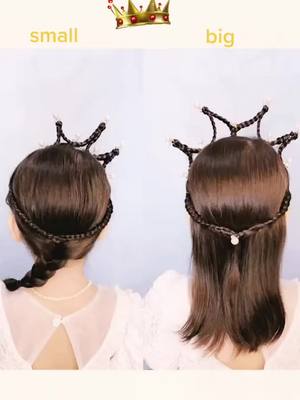 A post by @hair867867 on TikTok caption: crown hairstyle#childrenhairstyle #hairtutorial