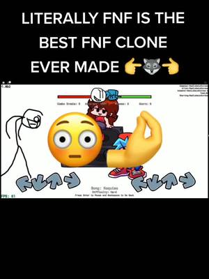 A post by @itswolfiii on TikTok caption: this fnf clone on roblox (literally fnf) is the best friday night funkin clone ever made! #fnf #fridaynightfunkinmeme #fridaynightfunkin #roblox #funkyfriday