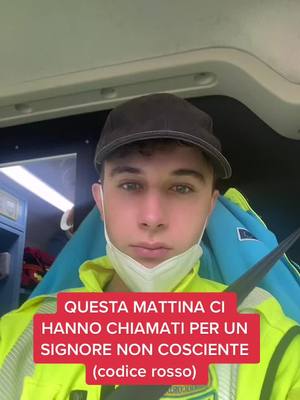 A post by @iamguardu on TikTok caption: Il buongiorno si vede dal matt…Ah no😂🚑 Fortunatamente è andato tutto bene!❤️ #perte #ambulanza #emergenza