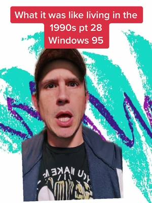 A post by @itssethorama on TikTok caption: #greenscreen Windows 95 was everywhere #windows #1990s #history #tech #foryou