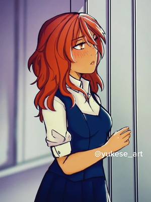 A post by @yukese_art on TikTok caption: Pining (MCs from my webtoon- MY DEVOTION TO YOU) #oc #webtoon #mydevotiontoyou #lgbt #girlslove #webtoonrecommendation