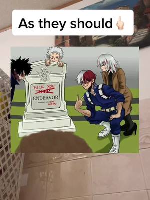 A post by @weeb.2004 on TikTok caption: Credits to the artist #anime #weeb #viral #fypシ #myheroacademia #todoroki #endevor #dabi #todrokifamily #natsuotodoroki