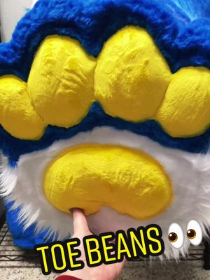 A post by @starpupstudio on TikTok caption: Big peets means big BEANS ✨ #furryfandom #furry #fursuit #fursuiter