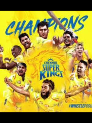 A post by @praba_theep on TikTok caption: #cskfans #whistlepodu #foryourpage #cricketlover #cricketaddicted #praba_theep #champions #tiktokchennai #chennai