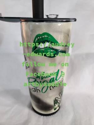 A post by @audreykayskreations on TikTok caption: #fyp#foryourpage#viral#bongtumbler#glowinthedark#audreykayskreations