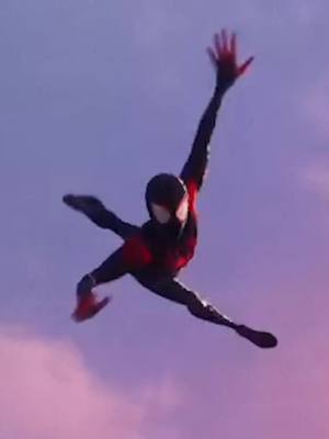 A post by @spider_man_slomo on TikTok caption: #MakeItCinematic #spidermanslowmo #spidermanmilesmorales #slowmo #follow #playstation #foryou #fypシ