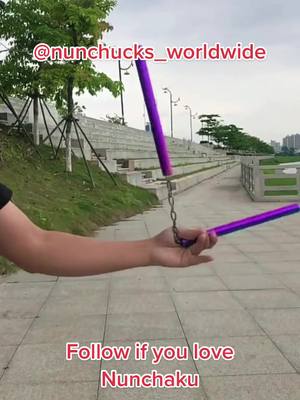 A post by @nunchucku_worldwide on TikTok caption: Follow if you love Nunchaku #nunchaku #nunchucks #martialartist #kungfu #wushu #shaolinkungfu #jeetkunedo #wingchun