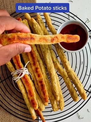 A post by @abis_fusion on TikTok caption: Baked Potato sticks.#healthyliving #recipesoftiktok #foodlovers #lunch #foodtiktok #fyp #foddie #potatoes #potatosticks #snacks #snacksrecipe #yum