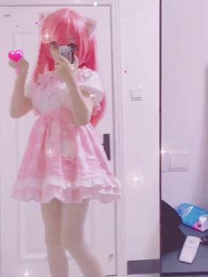 A post by @kigwaifu on TikTok caption: What should I be for Halloween? 💕 #fyp #fypシ #kigurumi #kigurumimask #kigurumidoll #anime #animegao #cosplay #cute #kawaii #creepy #scary #egirl