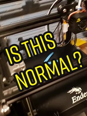 A post by @kiarosultima on TikTok caption: is this normal?#ender5plus #3dprinting #fyp