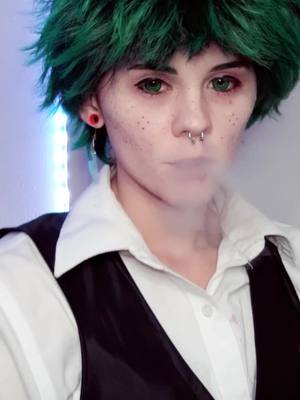 A post by @cosmiccrush on TikTok caption: No caption 🖤 || #Deku #VillianDeku #MHA #MyHeroAcademia #Cosplay #VillainAu