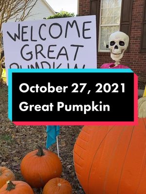 A post by @bobscary on TikTok caption: It’s the Great Pumpkin, Charlie Brown! #halloween #greatpumpkin #spookyszn