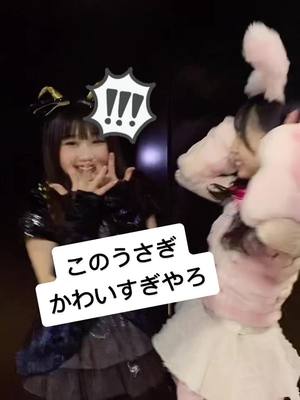 A post by @ran._.48 on TikTok caption: うさぎは石綿星南ちゃん🐰#ハッピーハロウィン🎃 #ハート型ウイルス #akb48 #小林蘭 #石綿星南 #アイドル