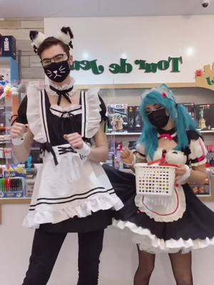 A post by @tourdejeux on TikTok caption: What’s your Halloween costume tonight? Quel est votre costume d’Halloween ce soir? #boardgamestore #SmallBusiness #maiddress #happyhalloween #mtl