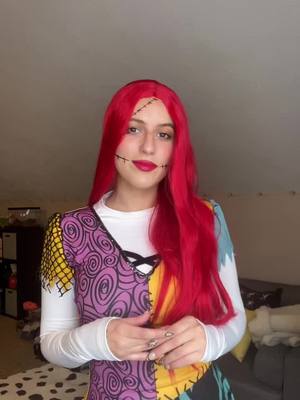 A post by @jessleewest on TikTok caption: My nephew is making me dress up as Sally for Halloween and I'm not mad about it