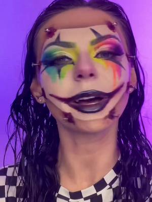 A post by @savvyshades on TikTok caption: Happy Halloween🤡 #clownmakeup #halloween #clowncheck