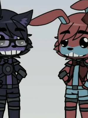 A post by @fun.fnaf.gacha.club on TikTok caption: Sorry For Not Posting. But here's me and my friend. #bestfriend @bunnyboy789