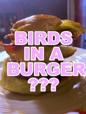 A post by @theoldest.zoomer on TikTok caption: What kind of bird should I make into a burger next? #food #cooking #gordonramsay