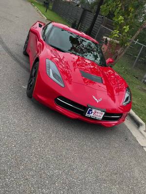 A post by @joshhgarzaa on TikTok caption: So I spoiled myself today.. 💯🚗💨 #fyp #foryoupage #foryou #RGV #956 #newcar #corvettestingray #corvettecorvettechallenge #JustDanceWithCamila #v8