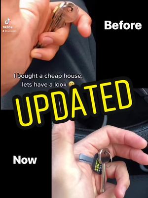 A post by @xerocars on TikTok caption: Updated - I bought a cheap house #xerocars #cheaphouse #DIY #Home #property #homeimprovement #progress #fyp #fotyoupage #tiktokhouse #gardening #paint