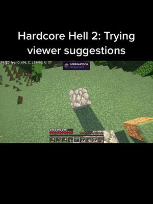 A post by @landeyon on TikTok caption: Hardcore Hell 2 viewer suggestions part 1: towering up #Minecraft