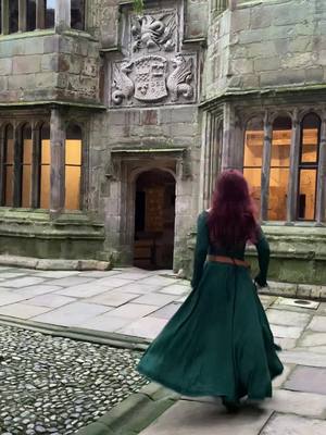 A post by @captainkaycee on TikTok caption: Definitely living my best life in a medieval castle 🏰 #disney #merida #castle #cottagecore #medieval