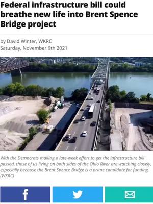 A post by @reptimryan on TikTok caption: I know all too well how badly we’ve got to fix the Brent Spence Bridge. Thanks to Democratic leadership, we’re finally going to get it done.