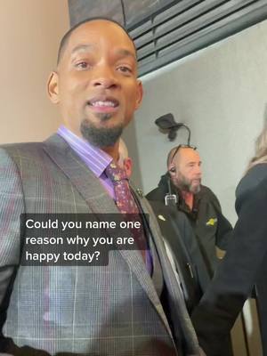 A post by @onereason.uk on TikTok caption: @Will Smith is the CEO of happiness ✨🤩 #london #happiness #positivevibes #onereason #willsmith #warnerbros #kingrichard