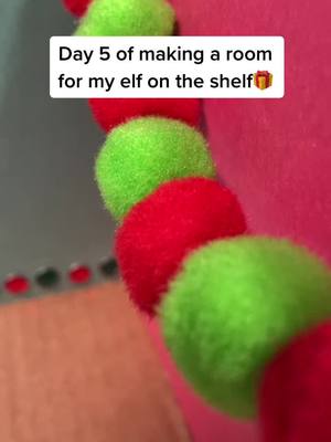 A post by @.elf..on.the..shelf._ on TikTok caption: Day 5 of making a room for my elf on the shelf🎁 // making the night table! // #christmas #DIY #elf #creative #december #fyp