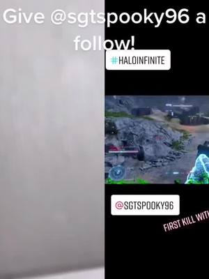 A post by @crystalsloth7 on TikTok caption: #duet with @sgtspooky96 #haloinfinite #gaming #streaming #xboxseriess #fyp #follow