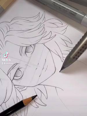 A post by @modraw on TikTok caption: Je fini le dessin ou pas ? 🤓 #jedessine #drawconnexion #mickeytokyorevengers #tokyorevengers #memoire