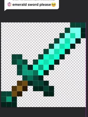 A post by @kantent4 on TikTok caption: Ответ пользователю @axolotle_top Emerald sword🤔