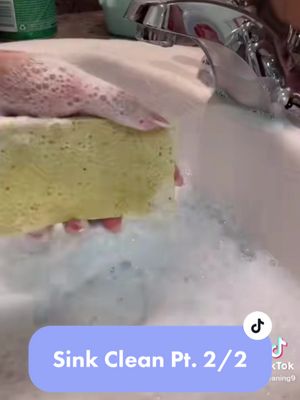 A post by @stresscleaning9 on TikTok caption: Sink Clean Repost! Pt. 2/2 #cleaningasmr #CleanTok #scrubbing #cleaningtherapy4u #cleaningtiktok #stresscleaning9 #cleaning